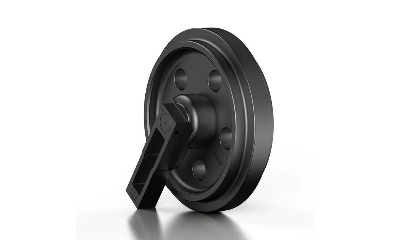 Excavator guide wheel